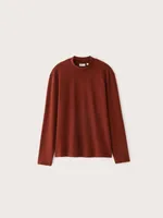 The Mockneck Sweater Brick Red