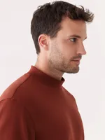 The Mockneck Sweater Brick Red