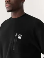 The Explorer Polar Fleece Crewneck Black