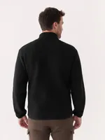 The Axis Polar Fleece Pullover Black