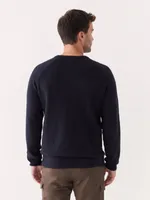 The Boucle Seawool® Sweater Dark Blue