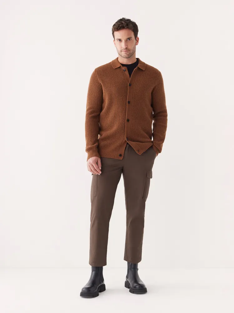 The Lambswool Overshirt Cinnamon