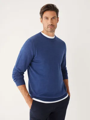 The Merino Crewneck Sweater Royal Blue