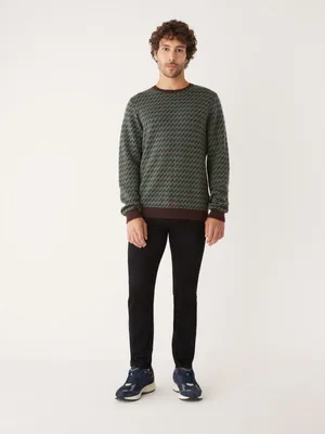The Merino Jacquard Sweater Light Green