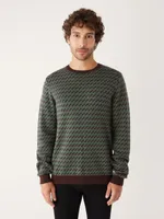 The Merino Jacquard Sweater Light Green