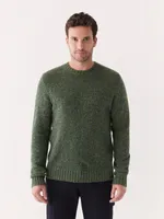 The Donegal Crewneck Sweater Emerald Green