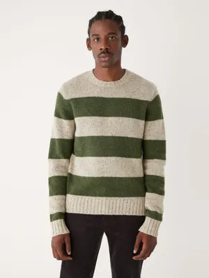 The Lambswool Crewneck Sweater Forest Green