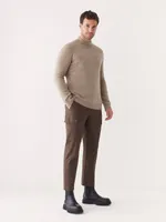 The Yak Wool Mockneck Sweater Sandstone