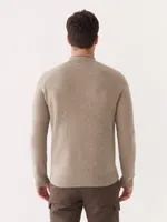 The Yak Wool Mockneck Sweater Sandstone