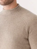 The Yak Wool Mockneck Sweater Sandstone