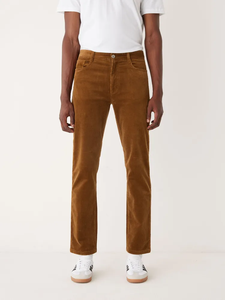 The Brunswick Slim Fit Corduroy Pant Caramel Brown