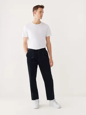 The Jamie Relaxed Tapered Fit Corduroy Pant Deep Blue
