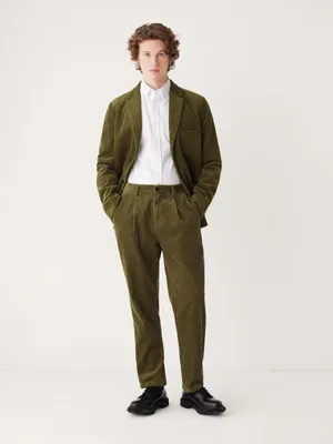 The Jamie Relaxed Tapered Fit Corduroy Pant Dark Olive