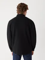The Tundra Polar Fleece Overshirt Black