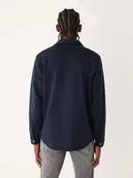 The French Terry Overshirt Dark Blue