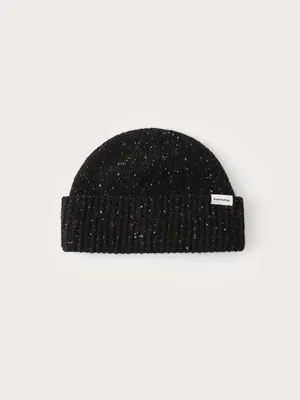 The Donegal Wool Beanie in Black