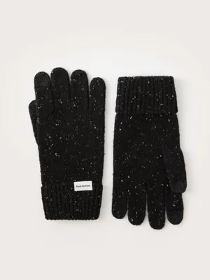 The Donegal Wool Gloves in Black