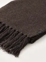 The Yak Wool Scarf in Charcoal