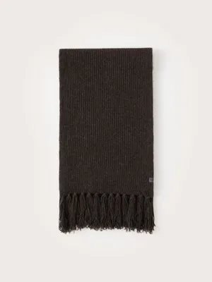 The Yak Wool Scarf in Charcoal
