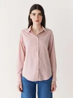 The Fluid Long Sleeve Blouse Soft Orchid