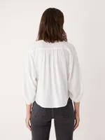 The Button Up Long Sleeve Blouse White