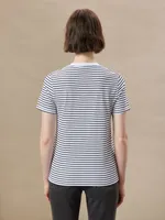 The Striped Essential T-Shirt White