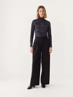 The Emma Ultra-Wide Fit Pant Black