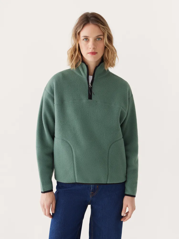 The Axis Polar Fleece Pullover Evergreen