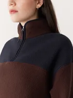 The Axis Polar Fleece Pullover Burgundy