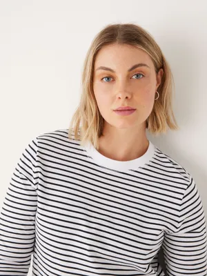 The Long Sleeve Striped T-Shirt White