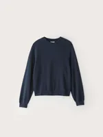 The French Terry Crewneck Midnight Blue