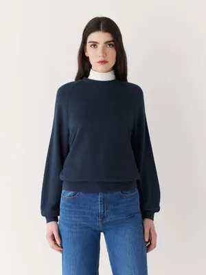 The French Terry Crewneck Midnight Blue