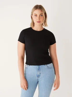 The Cropped Shrunken T-Shirt Black