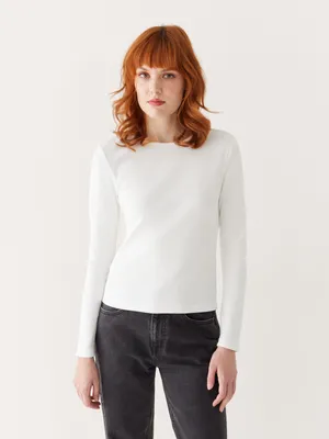 The Long Sleeve Ribbed Top