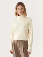 The Merino Turtleneck Sweater Off White