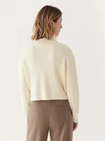 The Merino Turtleneck Sweater Off White