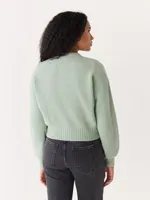The Seawool® Sweater Cardigan Eucalyptus