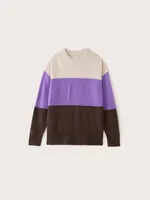 The Comfort Colour Block Sweater Ultraviolet