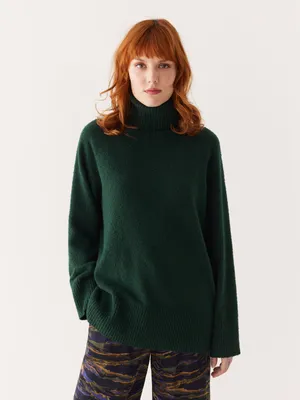 The Seawool® Turtleneck Forest Green