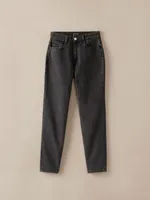 The Stevie Tapered Fit High Rise Jean Washed Black
