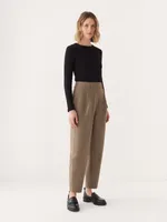 The Amelia Balloon Fit Pant Muted Brown