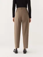 The Amelia Balloon Fit Pant Muted Brown