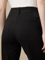 The Jane Flex Straight Fit Pant Black