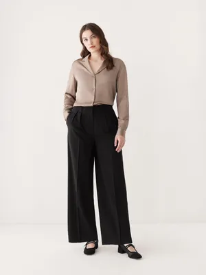 The Emma Ultra-Wide Fit Pant Black