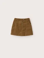 The Corduroy Mini Skirt Amber Brown