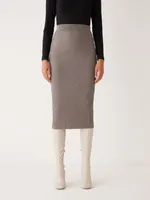 The Merino Sweater Skirt Beige Grey