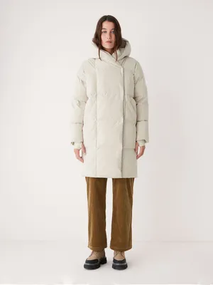 The Hygge Puffer Coat Silver Lining