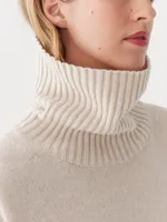 The Turtleneck Sweater Dress Cream
