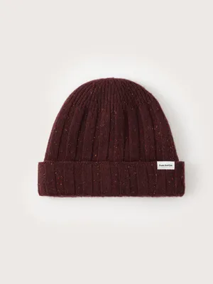 The Donegal Wool Beanie in Burgundy