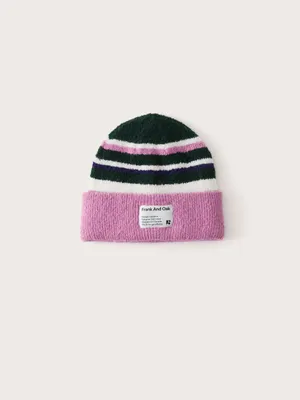 The Colour Block Seawool® Beanie in Pink